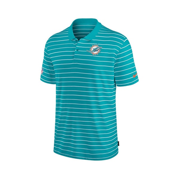 나이키 Nike Mens Aqua Miami Dolphins 2022 Sideline Lock Up Victory Performance Polo Shirt 18001305