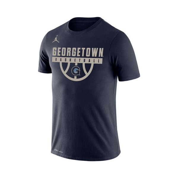  Jordan Mens Navy Georgetown Hoyas Basketball Drop Legend Performance T-shirt 15840738