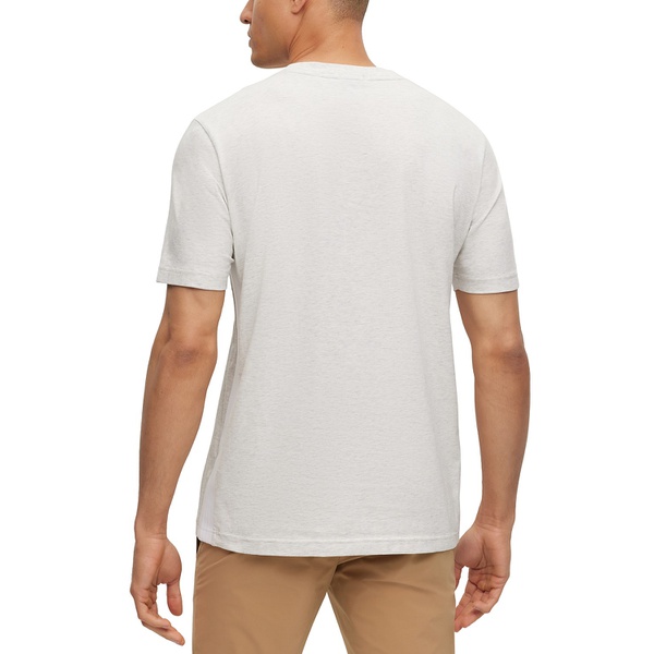 휴고보스 휴고 Hugo Boss Mens Regular-Fit Striped Tape T-shirt 15661812