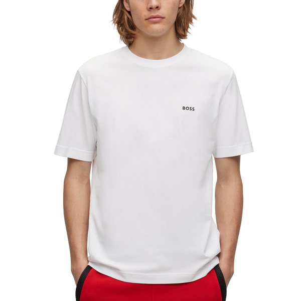 휴고보스 휴고 Hugo Boss Mens Relaxed-Fit Racing Print T-shirt 15661890