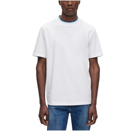 휴고 Hugo Boss Mens Collarband Detail Relaxed-Fit T-shirt 15661771