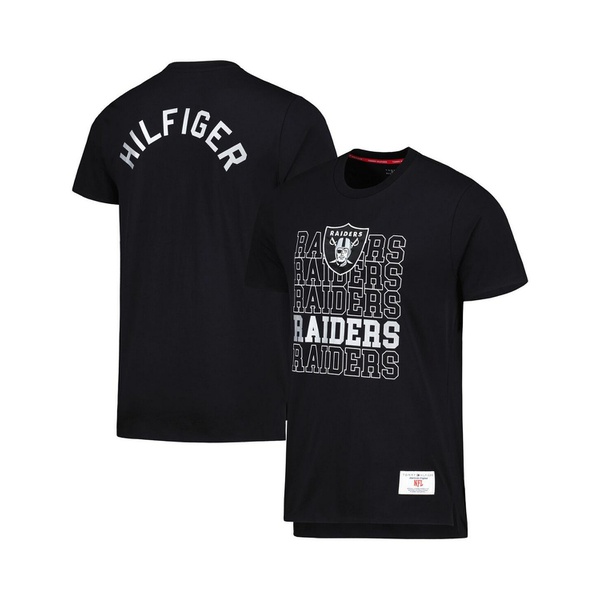 타미힐피거 Tommy Hilfiger Mens Black Las Vegas Raiders Liam T-shirt 16581018