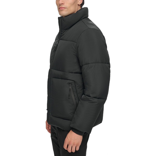 DKNY DKNY Mens Refined Quilted Full-Zip Stand Collar Puffer Jacket 16206967