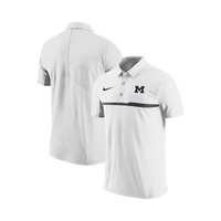 Nike Mens White Michigan Wolverines Coaches Performance Polo Shirt 16780232
