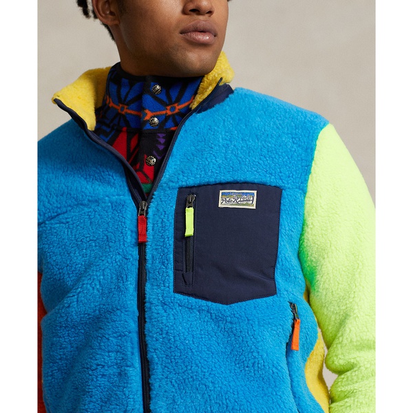 폴로랄프로렌 폴로 랄프 로렌 Polo Ralph Lauren Mens Color-Blocked Pile Fleece Jacket 15913121