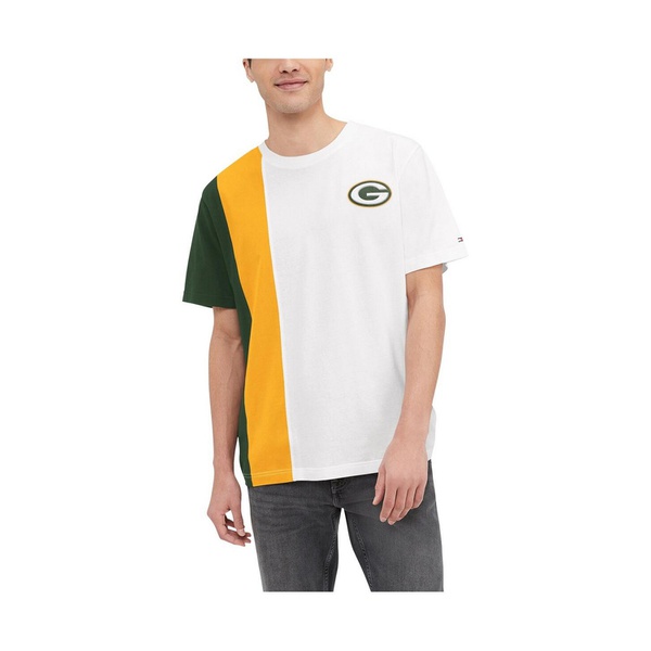 타미힐피거 Tommy Hilfiger Mens White Green Bay Packers Zack T-shirt 17261681