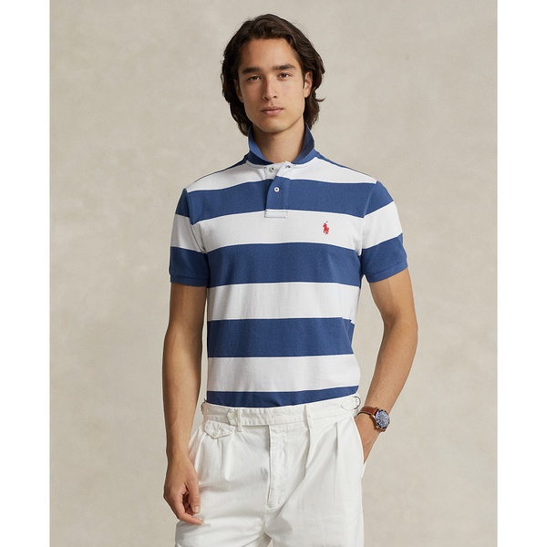 폴로랄프로렌 폴로 랄프 로렌 Polo Ralph Lauren Mens Classic-Fit Striped Mesh Polo Shirt 16383521