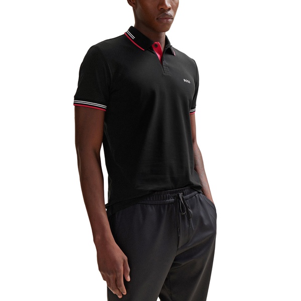휴고보스 휴고 Hugo Boss Mens Branded Slim-Fit Polo Shirt 17230387