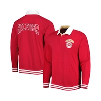 Tommy Hilfiger Mens Scarlet San Francisco 49ers Cody Long Sleeve Polo Shirt 17992514