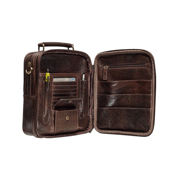  Mancini Arizona Collection Large Unisex Bag with Rear Zippered Organizer 12346039