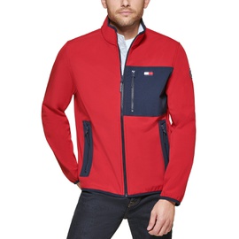 Tommy Hilfiger Mens Regular-Fit Colorblocked Soft Shell Jacket 13720501