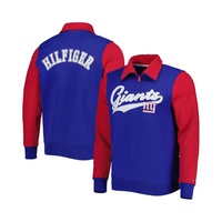 Tommy Hilfiger Mens Royal Red New York Giants Aiden Quarter-Zip Top 15399849