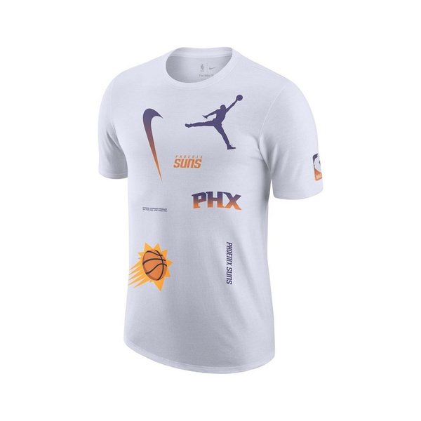  Jordan Mens White Phoenix Suns Courtside Statement 에디트 Edition Max90 T-shirt 15858758