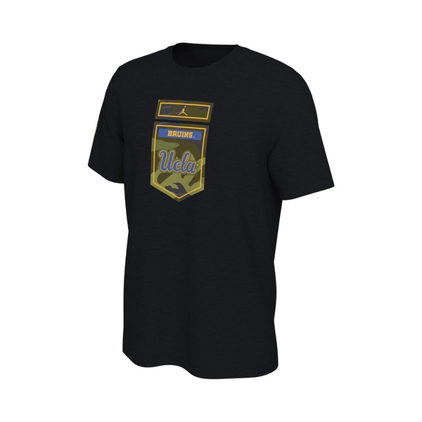  Jordan Mens Black UCLA B루이 RUINS Veterans Camo T-shirt 16102724