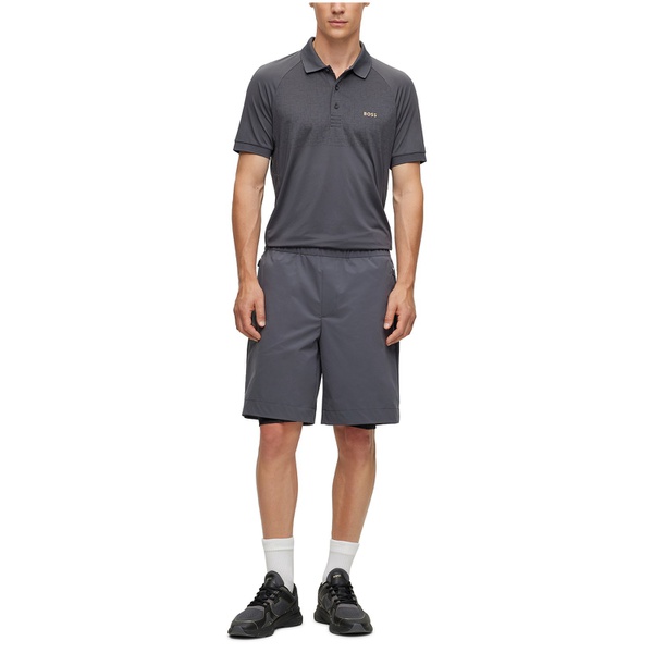 휴고보스 휴고 Hugo Boss Mens Reflective Pattern Slim-Fit Polo Shirt 15661818