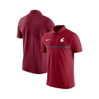 Nike Mens Crimson Washington State Cougars 2023 Coaches Performance Polo Shirt 16721455