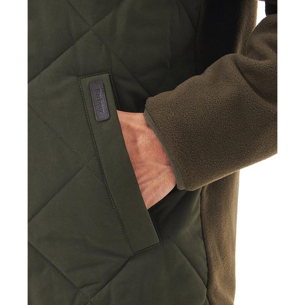  바버 Barbour Mens Hybrid Quilted Full-Zip Jacket 16877420