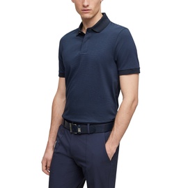 휴고 Hugo Boss Mens Slim-Fit Micro Pattern Polo Shirt 16559881