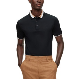 휴고 Hugo Boss Mens Signature-Stripe Collar Polo Shirt 16559527