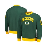 Tommy Hilfiger Mens Green Gold Green Bay Packers Reese Raglan Tri-Blend Pullover Sweatshirt 17258994