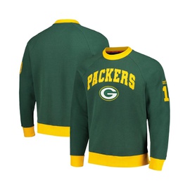 Tommy Hilfiger Mens Green Gold Green Bay Packers Reese Raglan Tri-Blend Pullover Sweatshirt 17258994