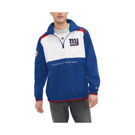 Tommy Hilfiger Mens Royal White New York Giants Carter Half-Zip Hooded Top 17542295