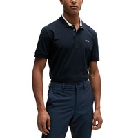 휴고 Hugo Boss Mens 3D-Stripe Collar Regular-Fit Polo Shirt 17230382