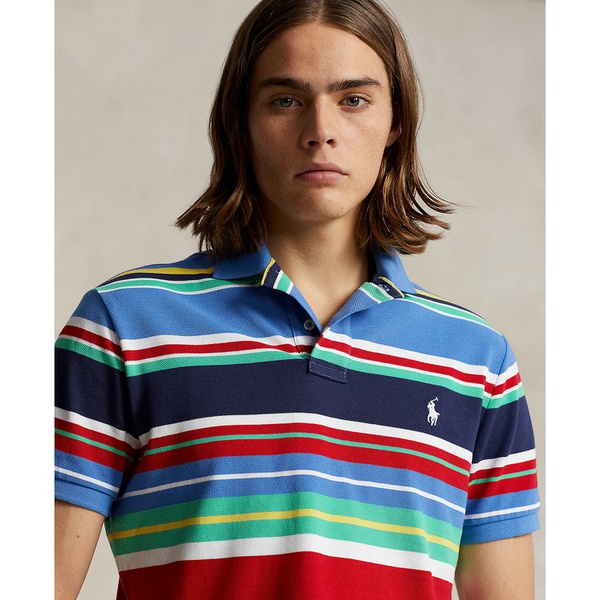 폴로랄프로렌 폴로 랄프 로렌 Polo Ralph Lauren Mens Classic-Fit Striped Mesh Polo Shirt 16800603