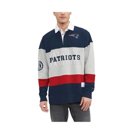 Tommy Hilfiger Mens Navy New England Patriots Connor Oversized Rugby Long Sleeve Polo Shirt 17942197