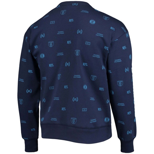 타미힐피거 Tommy Hilfiger Mens College Navy Seattle Seahawks Reid Graphic Pullover Sweatshirt 13465484