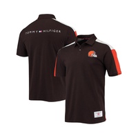 Tommy Hilfiger Mens Brown Orange Cleveland Browns Logan Polo Shirt 14675827