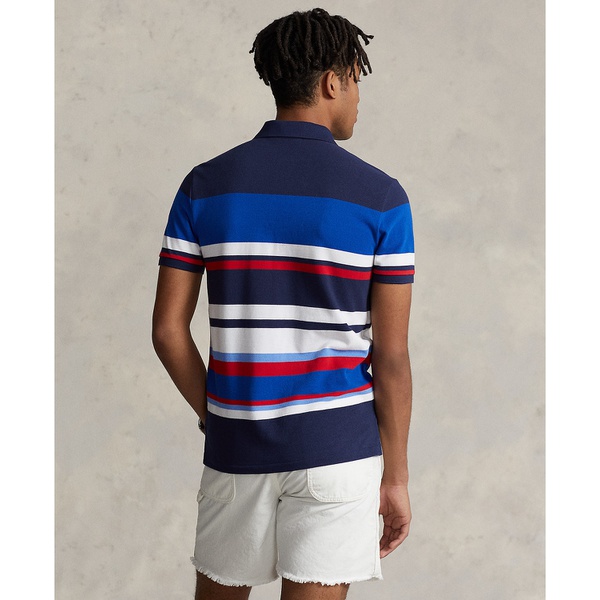 폴로랄프로렌 폴로 랄프 로렌 Polo Ralph Lauren Mens Classic-Fit Striped Mesh Polo Shirt 15107402