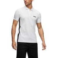휴고 Hugo Boss Mens Logo Tape Slim-Fit Polo Shirt 16547676
