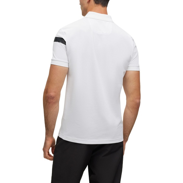 휴고보스 휴고 Hugo Boss Mens Stripe and Logo Slim-Fit Polo Shirt 16559415