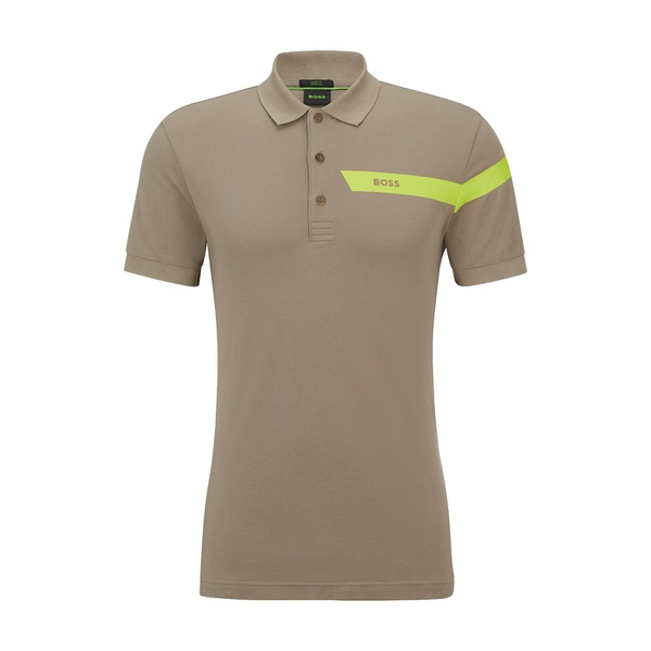 휴고보스 휴고 Hugo Boss Mens Stripe and Logo Slim-Fit Polo Shirt 16559415