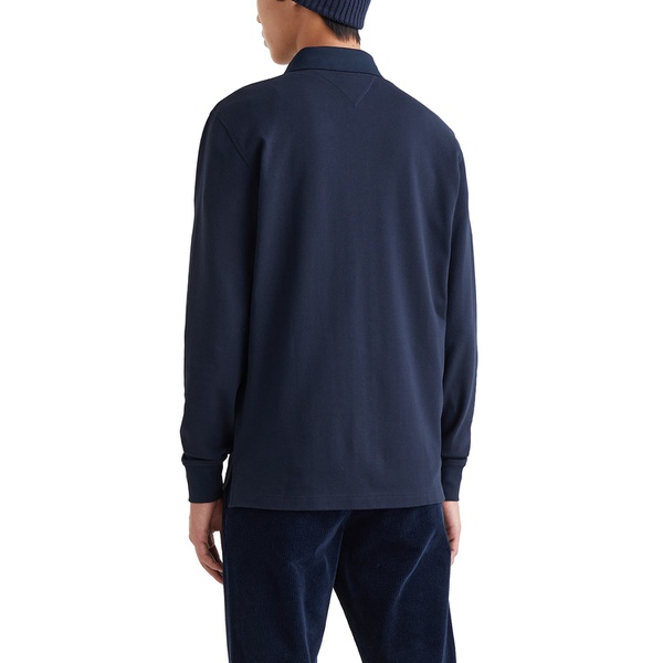 타미힐피거 Tommy Hilfiger Mens 1985 Regular-Fit Long-Sleeve Polo Shirt 16652694