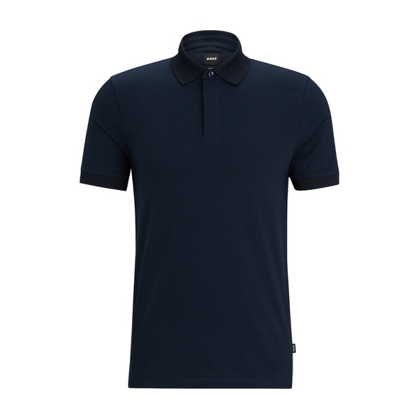 휴고보스 휴고 Hugo Boss Mens Slim-Fit Micro Pattern Polo Shirt 16559881