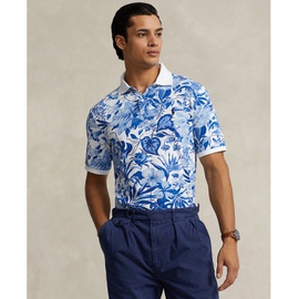 폴로 랄프 로렌 Polo Ralph Lauren Mens Classic-Fit Floral-Print Mesh Polo Shirt 16383518