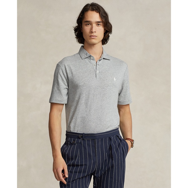 폴로랄프로렌 폴로 랄프 로렌 Polo Ralph Lauren Mens Classic-Fit Cotton-Linen Mesh Polo Shirt 16383633