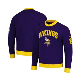 Tommy Hilfiger Mens Purple Minnesota Vikings Reese Raglan Tri-Blend Pullover Sweatshirt 17539104