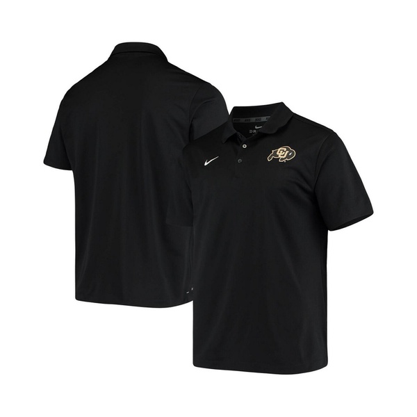 나이키 Nike Mens Black Colorado Buffaloes Primary Logo Varsity Performance Polo Shirt 17705397