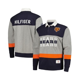 Tommy Hilfiger Mens Navy Chicago Bears Connor Oversized Rugby Long Sleeve Polo Shirt 17993222