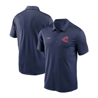 Nike Mens Navy Cleveland Indians Cooperstown Collection Logo Franchise Performance Polo 13063812