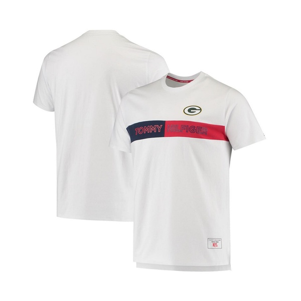 타미힐피거 Tommy Hilfiger Mens White Green Bay Packers Core T-shirt 13666833