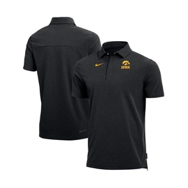 Nike Mens Heathered Black Iowa Hawkeyes 2022 Coach Performance Polo Shirt 15836943