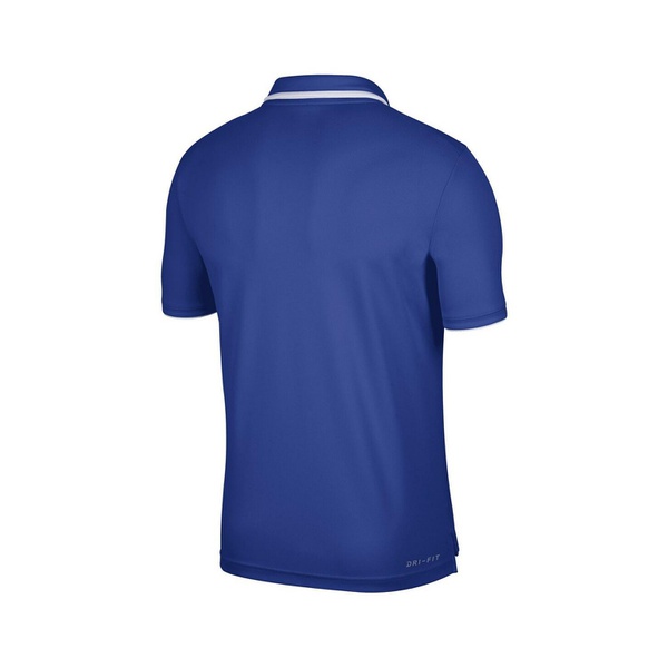 나이키 Nike Mens Royal Duke Blue Devils Wordmark Performance Polo Shirt 15872531