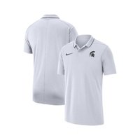 Nike Mens White Michigan State Spartans Coaches Performance Polo Shirt 16189582