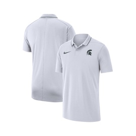 Nike Mens White Michigan State Spartans Coaches Performance Polo Shirt 16189582