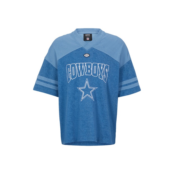 휴고보스 Boss by 휴고 Hugo Boss x NFL Mens Oversized-Fit Dallas Cowboys T-shirt 15662190