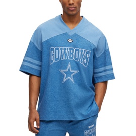 Boss by 휴고 Hugo Boss x NFL Mens Oversized-Fit Dallas Cowboys T-shirt 15662190